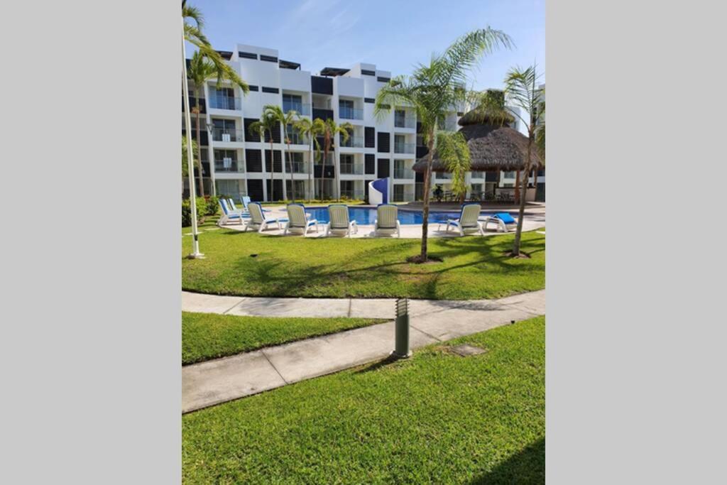 Departamento De Lujo En Manzanillo, Planta Baja Frente A La Alberca Apartment ภายนอก รูปภาพ