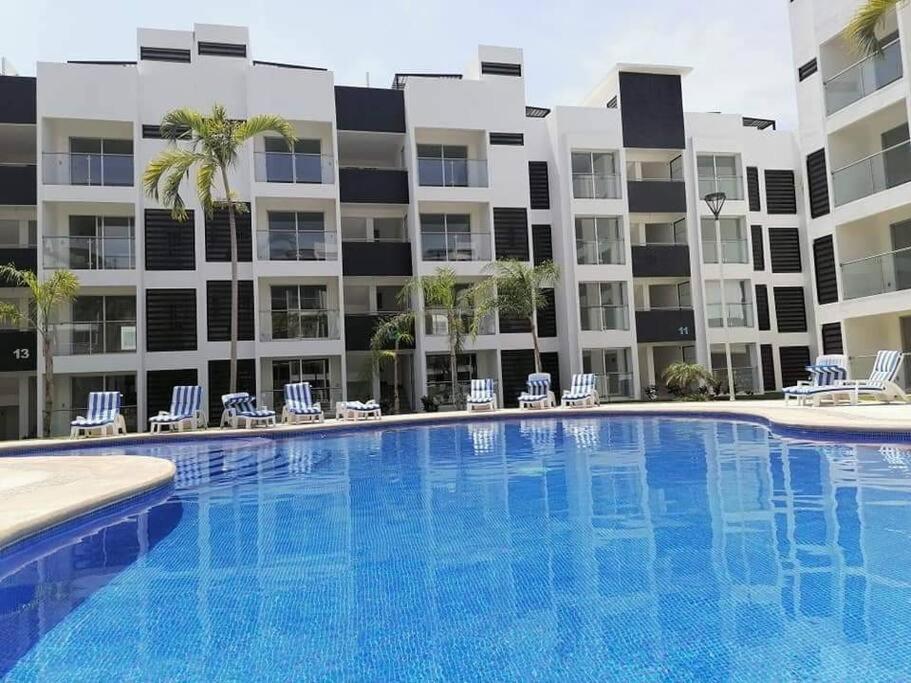 Departamento De Lujo En Manzanillo, Planta Baja Frente A La Alberca Apartment ภายนอก รูปภาพ